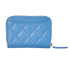 Chanel Zipped Coin Purse, £450, Accessories, Blue, Caviar Leather, Back view